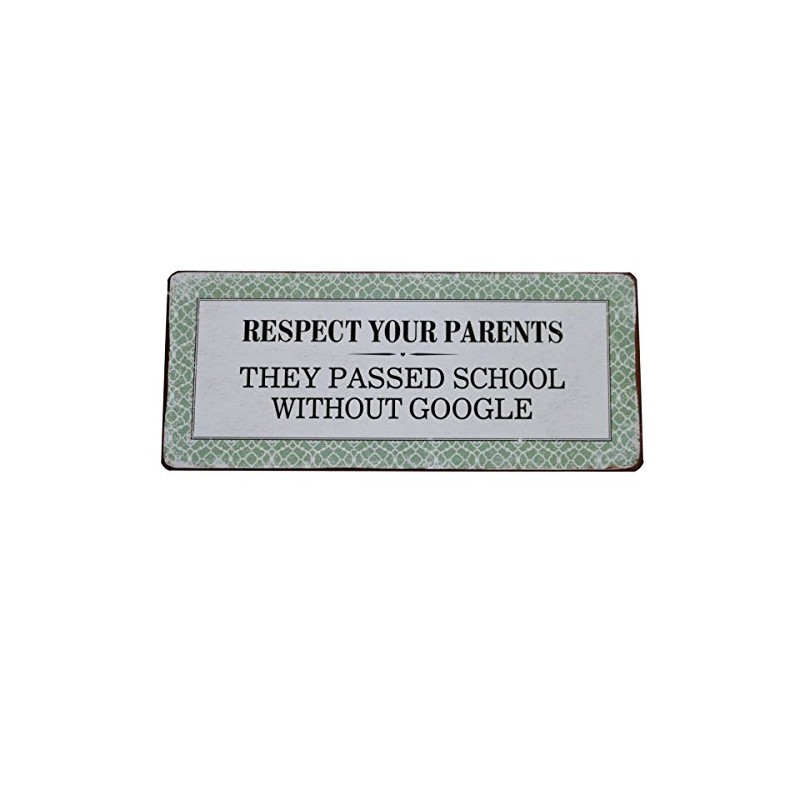 Lafinesse – Respect Your Parents Metal Sign | LF EM4285