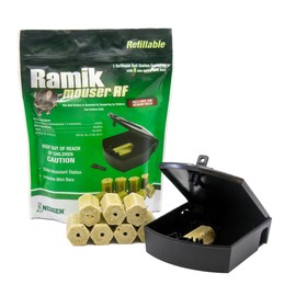 Neogen 000800 Ramik Refillable Mouse Bait Station 8 count, Green
