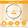 Pack of 10 80 mm Goods Ring Large Metal Ring