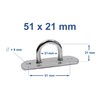 EnB Stirrup Cramp 51 x 21 mm - Pack of