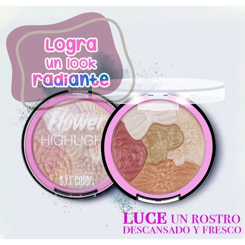 Iluminador S.f.r. Color Highlight Flower 5 Tonalidades
