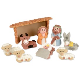 Günthart 4 Christmas Nativity Scenes - Sets of Sugar | Individual Figures | Christmas