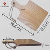 Set of 2 Mini Wooden Kitchen Boards with Handle Ideal
