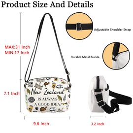 POFULL Inspired Gift Lover Gift New Zealand Is Always A Good Idea Crossbody Bag (New Zealand HCross CA)