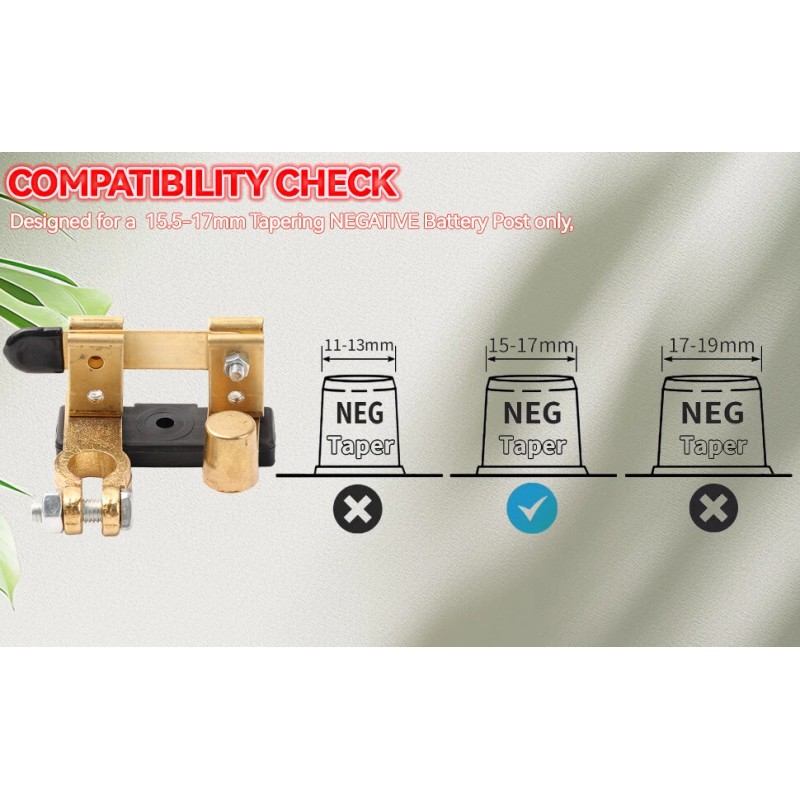 Unbranded Top Post Knife Blade Master Car Battery Disconnect Switch