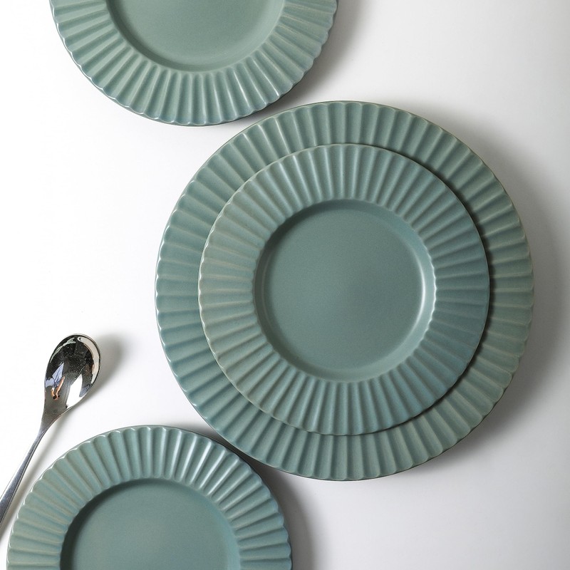 Stone Lain Lusso Stoneware Dinnerware Set, 16-Piece-Service for 4