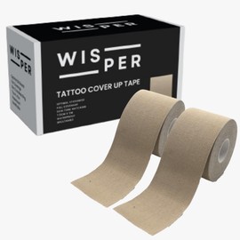 Tattoo Cover Up Tape | Perfectly Sticky & Full Coverage | Light Skin | 7.5 cm x 9 m | Waterproof & Breathable | Ultra Thin, Ideal for Covering Big Tattoos