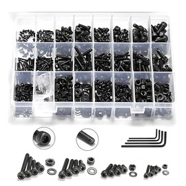 1230 Piezas Tornillos Métricos M2 M3 M4 M5, Acero Aleado Grado 12.9