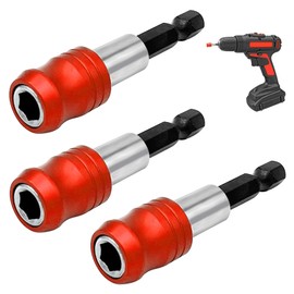 3 pcs magenetic drill bit holders Rugged Steel Impact Resistant Durable magntic bit holder Powerful magnetism.Replaceable Drill Bits drill bit holder Can be used in different work scenarios