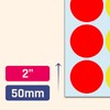 400 Pack, 50mm Large Round Colored Stickers Circle Sticky Labels