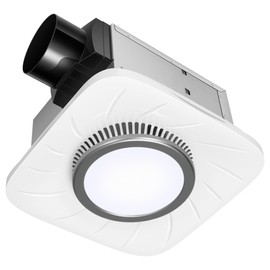 VIVOHOME Bathroom Exhaust Fan with Light, Max 110 CFM 1.0 Sone Shower Ventilation Fan, Super Quite Fan w/ 6000 K 1000LM LED Cool White Light, for 4'' Duct Ceiling Mount