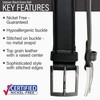 Nickel Smart Uptown Black Belt (38")