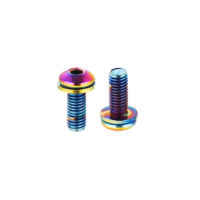 CNC bottle holder screws, M5 bottle holder screws, rainbow