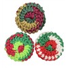 Nylon Netting Dish Scrubbies - Holiday 3-packs - Non-Scratch, Reusable