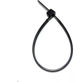HOMEPAK 500 Cable Zip Ties Plastic Black 7 Inches Electronic PC Wire