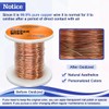 22 Gauge Solid Pure Copper Wire – 0.6mm Diameter, 50m
