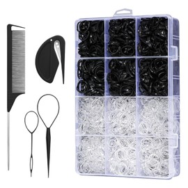 Ponytail Holders | Efficient Elastic Ties Hair Bands | No-Damage Stretchy 2000X Soft Ponytail Holders for Running Workouts Sports Styling Everyday Use Girls Women