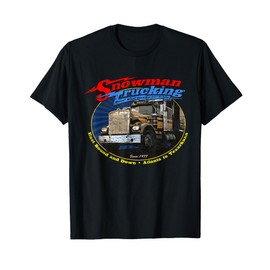 Huiibao Retro Snowman Trucking T-Shirt