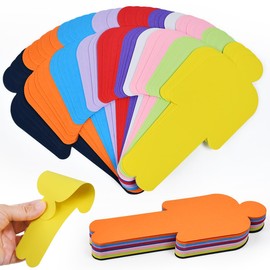 Kleemeiero Set of 300 Presentation Cards Colourful 20 x 8 cm Metaplane Cards Set Presentation Cards Human 10 Colours Cards Presentation Case Cards Moderation Colourful Teacher Supplies for