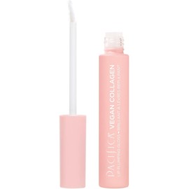 Pacifica Beauty Vegan Collagen Lip Plumping Gloss For Full Youthful Plump Lips Hydrating Vitamin E, Peptides, & Shea Butter Shimmer + Shine Doe Tip Applicator Vegan + Cruelty Free