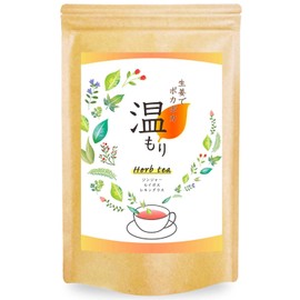 Natural Feast Ginger Tea, Rooibos Tea, Caffeine-Free, Lemongrass Tea, Tea Bags, Ginger Tea, Made in Japan (60 Packs)