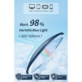 Laemzinv Oversized Square Blue Light Glasses for Women, Large Thick Frame Reading Blocker, Big Reader for Computer Eyewear and Gaming Glasses LA022 (A4 | BROWN)