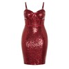City Chic Women's Plus Size Girly Sequin Dress, Ruby, 12