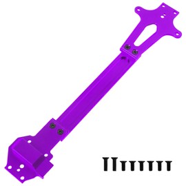 ShareGoo Metal Radio Tray & Central Drive Shaft Center Shaft Compatible with WLtoys 124016 124017 124018 124019 1/12 RC Car Upgrade Parts (Purple)