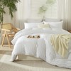 YASMENG Seersucker Duvet Cover 140 x 200 cm White Striped