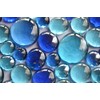 350g Blue Glass Stones Mixed in 3 Sizes 12-15mm, 17-21mm