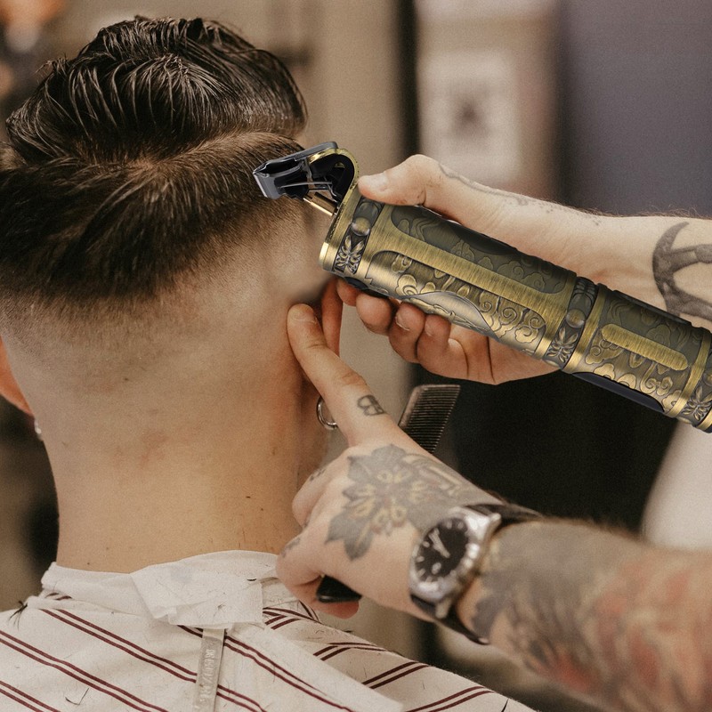 Men Hair Clippers with LCD Display Cordless Barber Clipper Hair