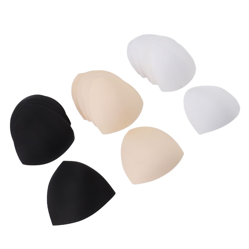 9 Pairs Sports Bra Inserts Triangular Breathable Bra Pads Inserts