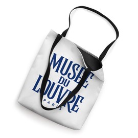 Louvre Museum Paris Navy Blue Print Tote Bag