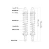 2 Sets RC Shock Absorber Oil Adjustable Alloy Aluminum Shock