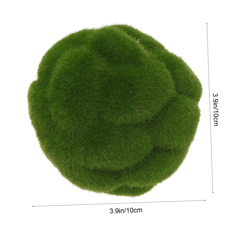 STOBOK 1pc Artificial Mossy Stone for Micro Landscape Decoration Green
