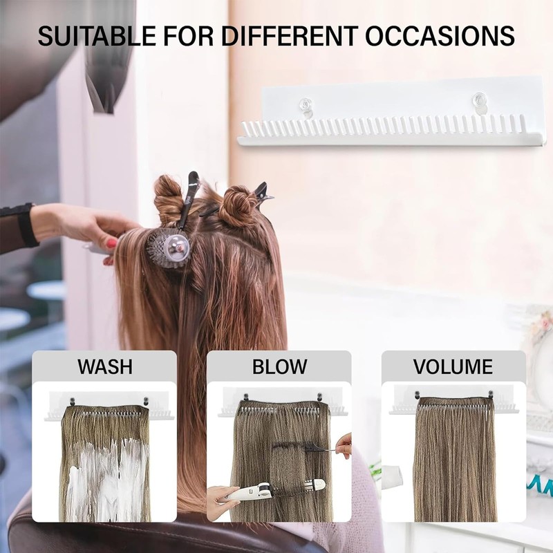 Itadaku Hair Extension Holder, Professional Extension Caddy with 2 Suction