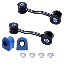 KDSA Front Sway Bar Link and Bushing Kit for Jeep Liberty 2002-2007, 4PC K7391 K200161 Front Stabilizer Bar Link Front to Frame Stabilizer Bar Bushing Kit Set
