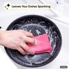 Miracle Microfiber Scrubbing Sponge, Red Extra Scrubbing Power Kitchen Sponge,
