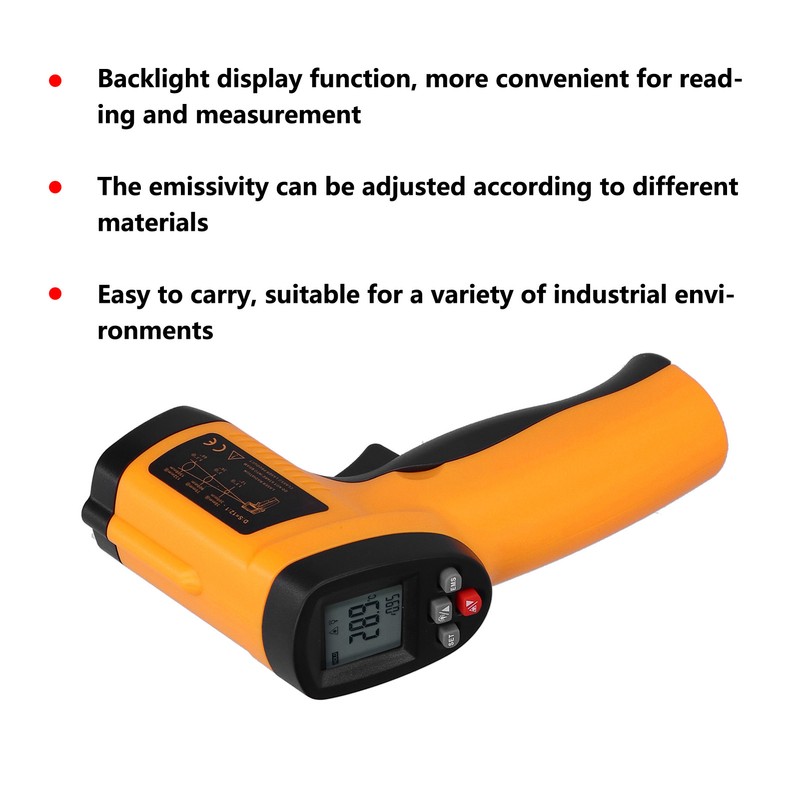 GM550E NonContact Infrared Thermometer Portable Infrared Temperature Meter for Industry