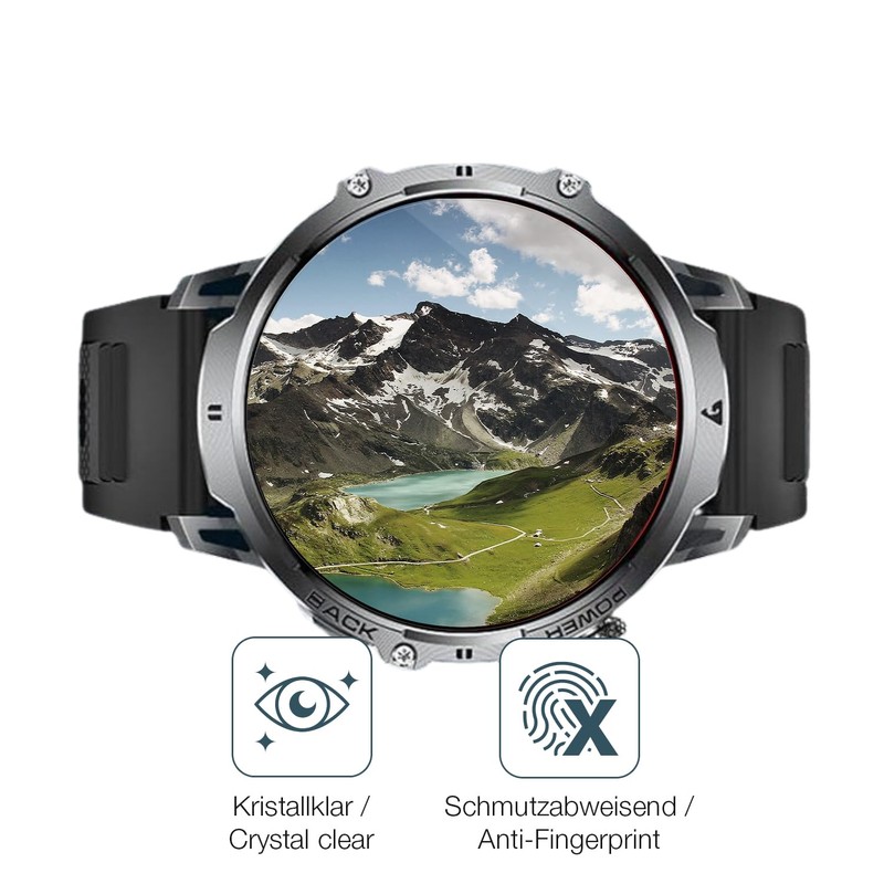 dipos I 2x Screen Protector 9H Clear Compatible with LIGE