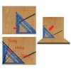 7-Inch Aluminum Speed Square with Imperial Markings for Woodworking Layout