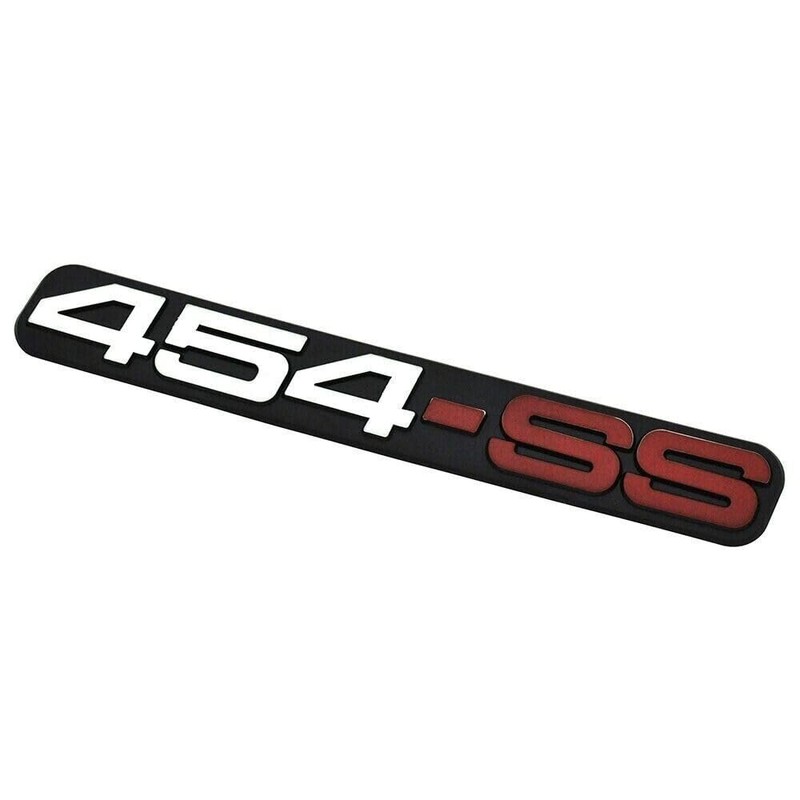 2Pack 454 SS Door Emblem 3D Badge Sticker Grille Nameplate