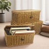 SereneJoy Handcrafted Storage Baskets with Lids - Perfect for Toys,