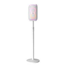 All-Metal Adjustable Speaker Stand for J-BL Partybox 120/320 (White) – Heavy-Duty Pole Stand with Wide Base, Height Adjustable up to 36.22" (Stand Only, No Speaker Included)