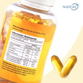 Omega 3 | Epa 540 Mg Dha 360 Mg | 140 Softgels De 1.3 G | Natgel