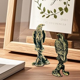 TUYOBG Eagle Figure 2 Pieces - Eagle Flying Eagle Sculpture Made of Copper, Golden Eagle Miniature Sculpture for Home Office & Car Vintage Decorative Animal Figure Eagle Figure Collectible Brass Bird