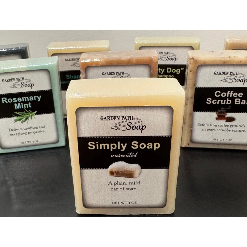 Garden Path Soap SIMPLY SOAP - Amish Handcrafted Unscented, Gentle