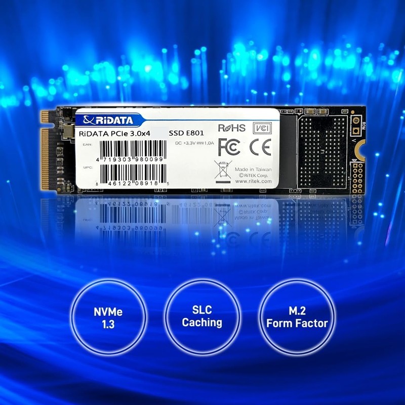 Ridata E801 512GB NVMe M.2 PCIe Gen3x4 2280 SSD Internal