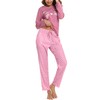 Uniexcosm Womens Sleepwear Set Long Sleeve Pyjamas Set Cat Printed