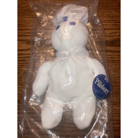 Pillsbury Vintage 1997 Pillsbury Doughboy 8" Mini  Bean Bag Plush Dough Boy Sealed